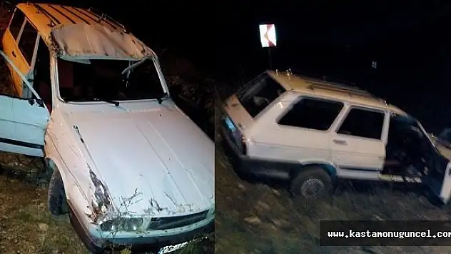 Otomobil Şarampole Yuvarlandı: 1 Yaralı