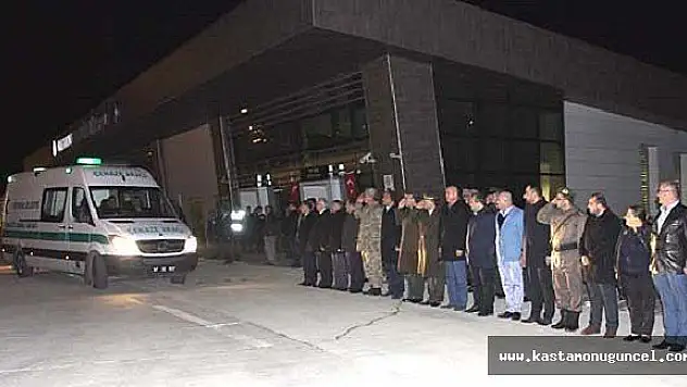 Şehidin Cenazesi Kastamonu'ya Getirildi