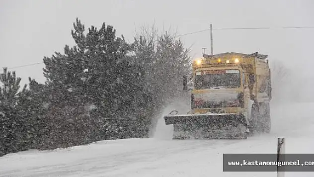 Kastamonu'da 154 Köy Yolu Ulaşıma Kapandı