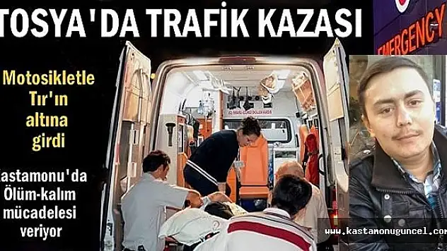 Motosikletiyle Tır'ın Altına Girdi: 1 Ağır Yaralı