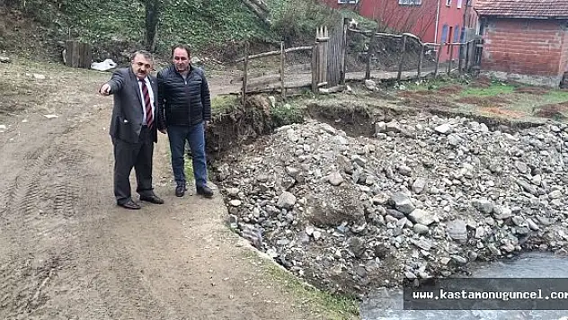 Ak Parti'li Demir, Heyelan Bölgesini İnceledi