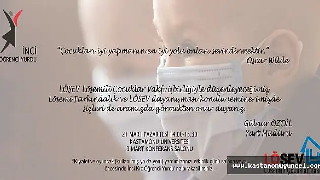 İnci Kız Öğrenci Yurdu'ndan Anlamlı Etkinlik