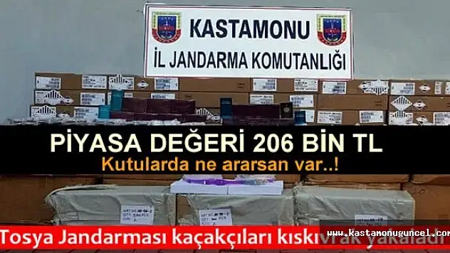 Kastamonu'da 206 Bin TL'lik Kaçak Malzeme