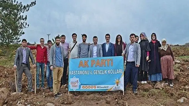 Ak Partili Gençler Fidan Dikti