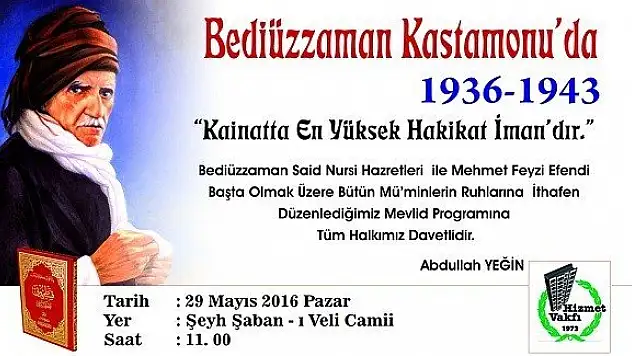 Bediüzzaman Kastamonu'da