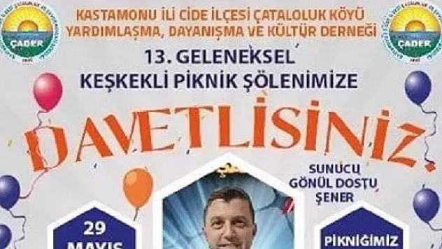 ÇADER'den Piknik Şölenine Davet