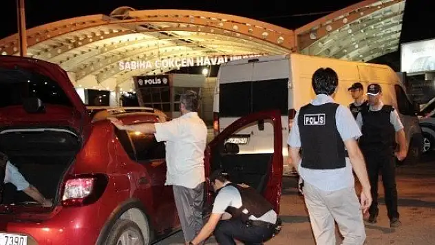 Sabiha Gökçen'de yoğun güvenlik önlemi