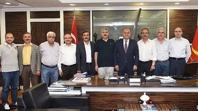 MHP'li üyeler, Babaş'ı ziyaret etti