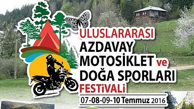 Uluslararası Motosiklet Festivali Azdavay'da 