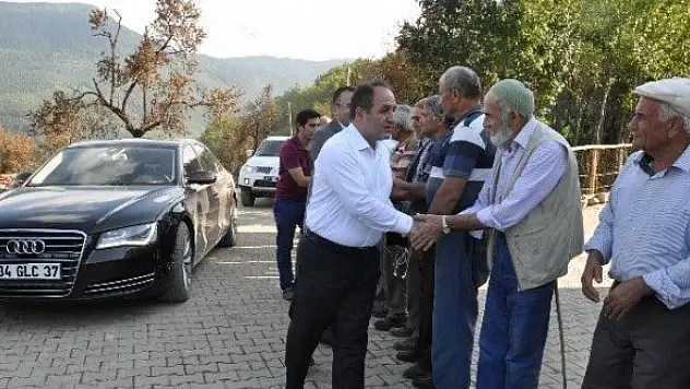 Milletvekili Demir, yangın bölgesini inceledi