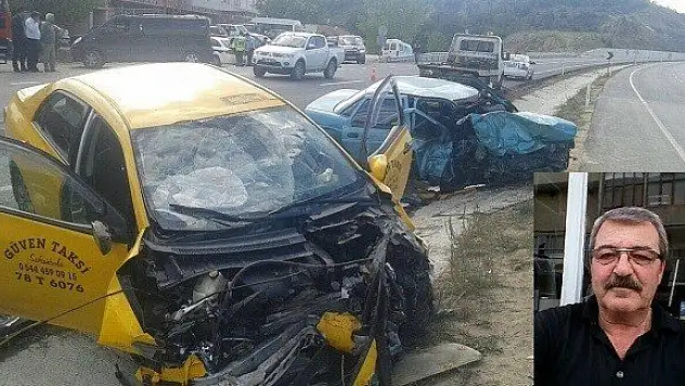 Ticari taksi ile otomobil çarpıştı: 1 ölü, 2 yaralı
