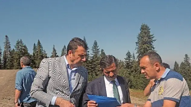 Vali Yıldırım, Yurdun Tepe Kayak Tesislerini inceledi