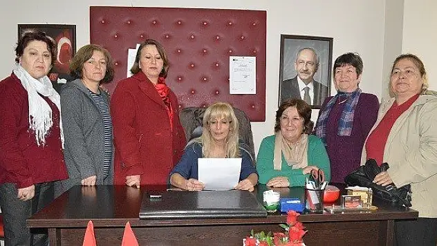 CHP'li kadınlardan 'Kadına Şiddet' açıklaması