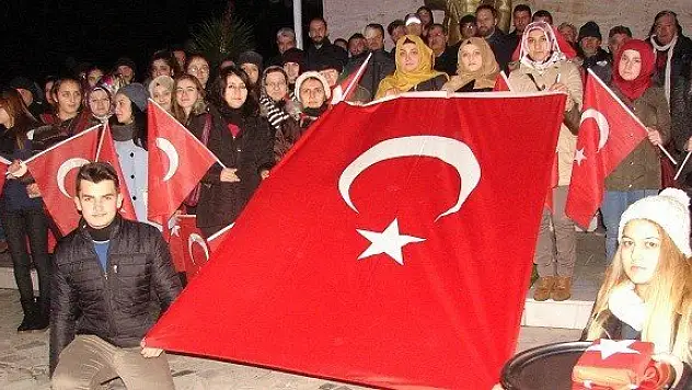 Çatalzeytin'de 'Teröre Hayır' yürüyüşü düzenlendi