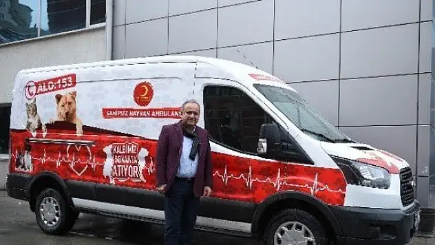 Hayvan ambulansı hizmete girdi