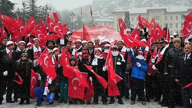 Kastamonu Sarıkamış Şehitleri için yürüdü