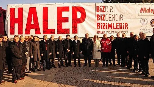 Kastamonu'dan Halep'e yardım tır'ı