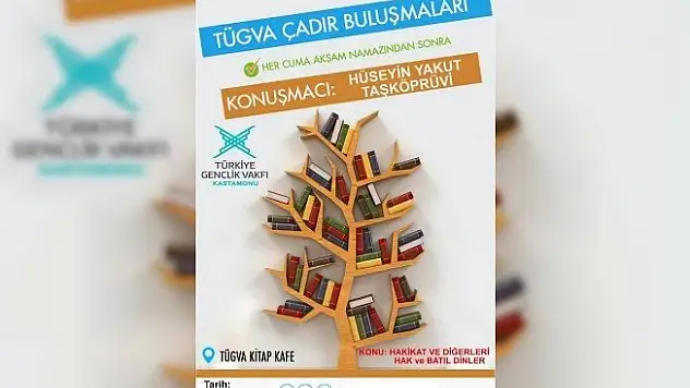Kitap kokan bir mekanda, sıradışı bir program