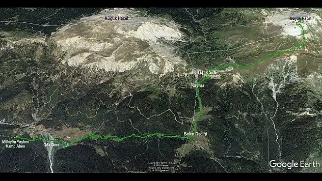 Ilgaz Büyükhacet tırmanışı düzenleniyor