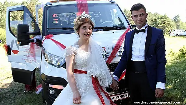 Ekmek teknesi çekiciyi, gelin arabası yaptı