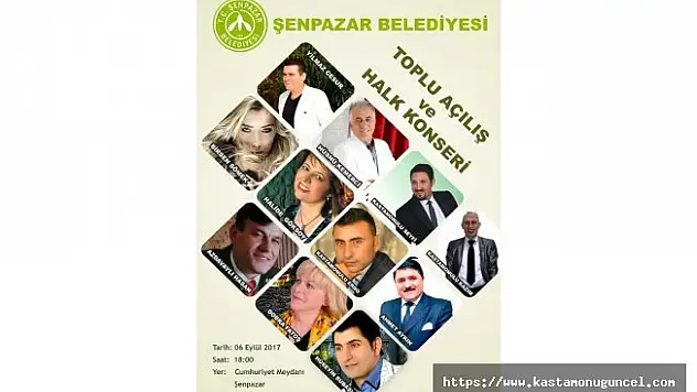 Şenpazar Belediyesinden toplu açılış töreni ve halk konseri
