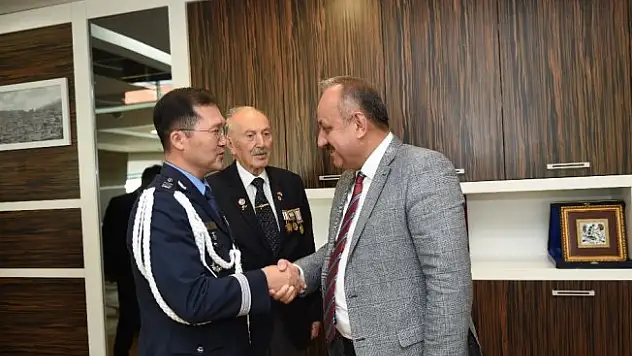 Güney Kore Cumhuriyeti Hava Ataşesi Park, Başkan Babaş'ı ziyaret etti