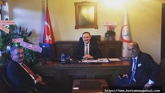 Arslan'dan İl Sağlık Müdürü Yazı'ya hayırlı olsun ziyareti