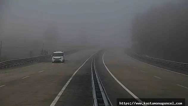 Ilgaz Dağı'nda sis ulaşımı olumsuz etkiliyor