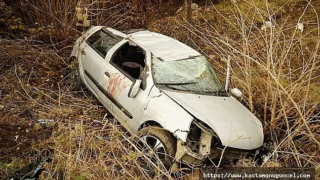 Hastaneye giderken tarlaya yuvarlandılar: 4 yaralı
