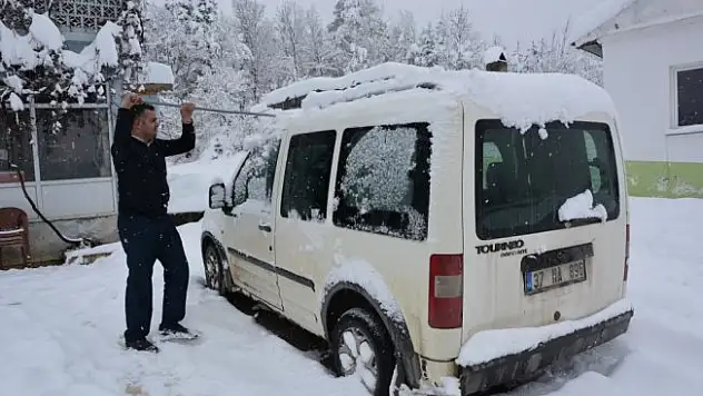 İnebolu'da kar yağışı