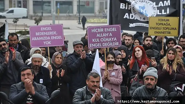 Kastamonuda engellilerin katılımıyla yürüyüş düzenlendi