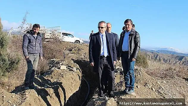 Kaymakam Pişkin çalışmaları denetledi