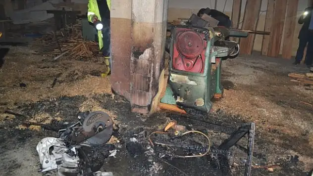 Kastamonu'da iş yerinde yangın