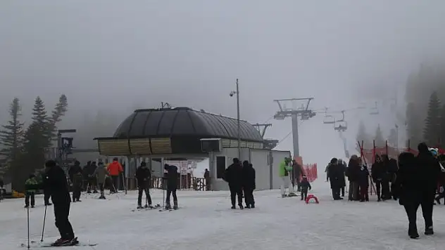 Kar görmek için Ilgaz'a geliyorlar