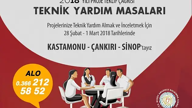 KUZKA Teknik Yardım Masalarını yeniden kuruyor