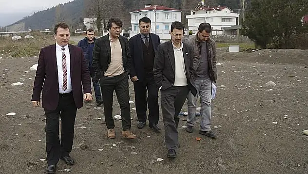 Abana'daki sahil tahkimatı çalışmaları