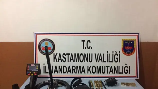 Kastamonu'da kaçak kazı yapan 3 kişi gözaltına alındı