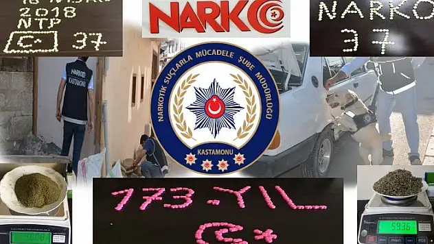 Kastamonu'da uyuşturucu operasyonu!