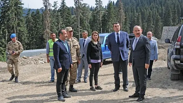 Ilgaz Yurduntepe Mekanik Kayak Tesisleri yolunda çalışmalar başladı