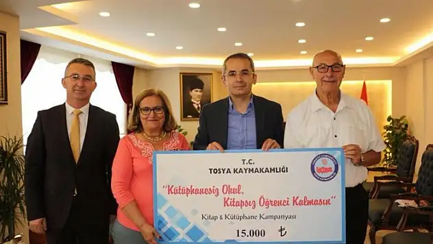'Kütüphanesiz Okul, Kitapsız Öğrenci Kalmasın' kampanyasına bağış!