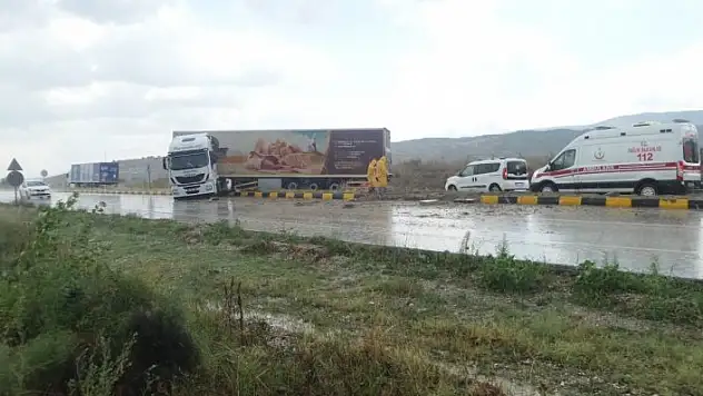 Tosya'da tır kazası: 1 yaralı