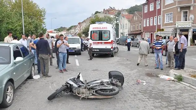 Motosikletin çarptığı küçük kız yaralandı