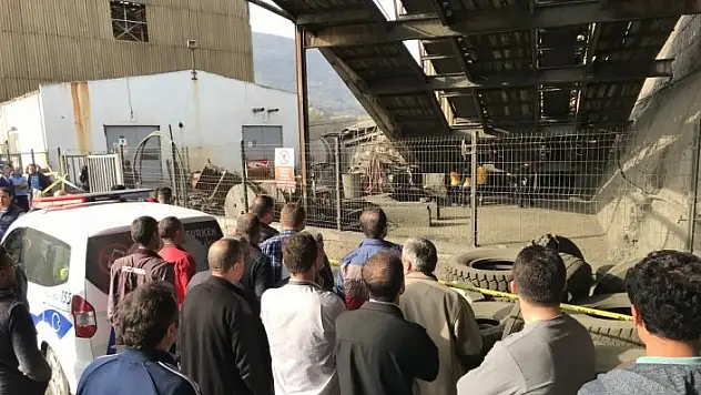 Maden taşıma bandının tamburuna sıkışan kişi öldü