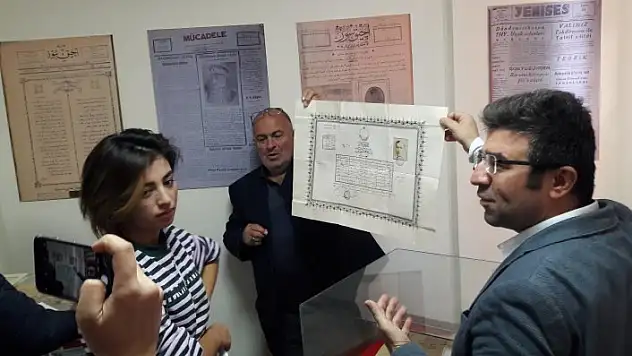 Öğretmen adayları basın müzesini ziyaret etti