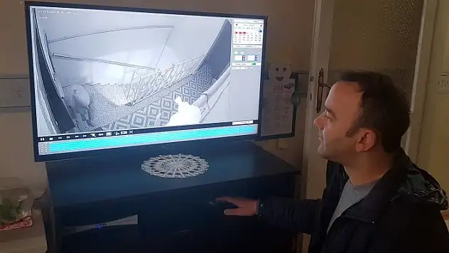 Apartmana giren hırsızların rahat tavırları pes dedirtti 