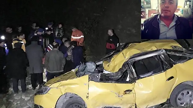 Sahile uçan taksinin sürücüsü hayatını kaybetti