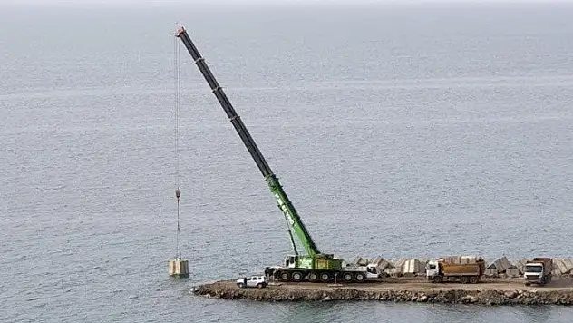 Denizkonak Balıkçı Barınağı'nda, yüzde 70 fiziki gerçekleşme tamamlandı