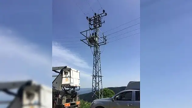 Kastamonu'da hırsızlar, elektrik kablolarını çaldı