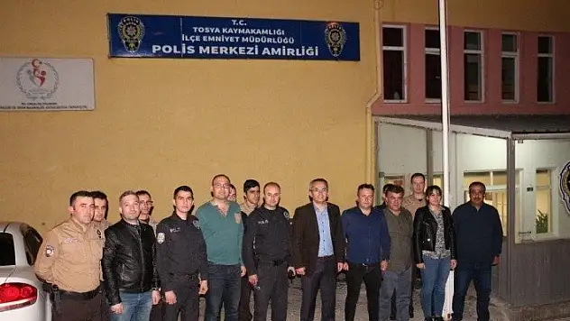 Kaymakam Pişkin, sahurda emniyet personeliyle bir araya geldi