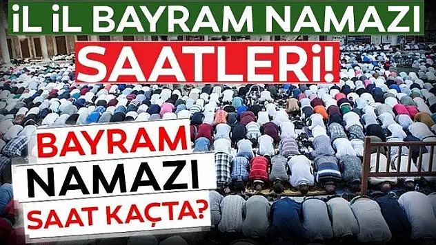 Kastamonu'da bayram namazı kaçta kılınacak?